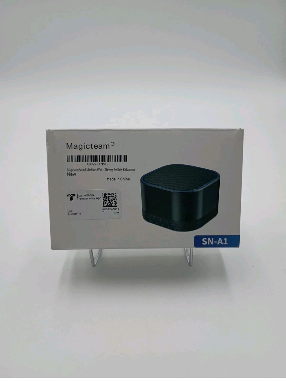 Magicteam Noise Machine 20 Non-Looping Sounds Sleep Timer Black for Kids, Adults